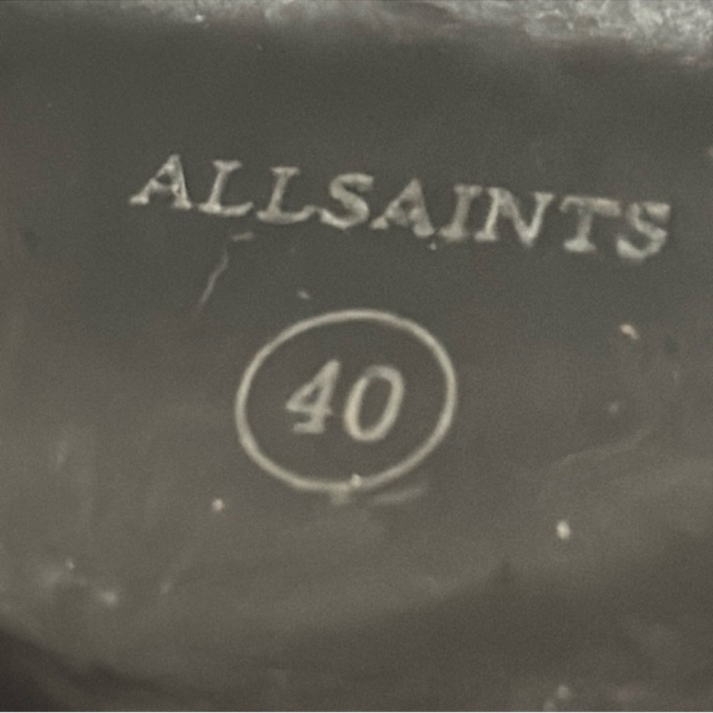 Authentic All Saints designer leather sandals sz 10 Euro 40 - Picture 13 of 16
